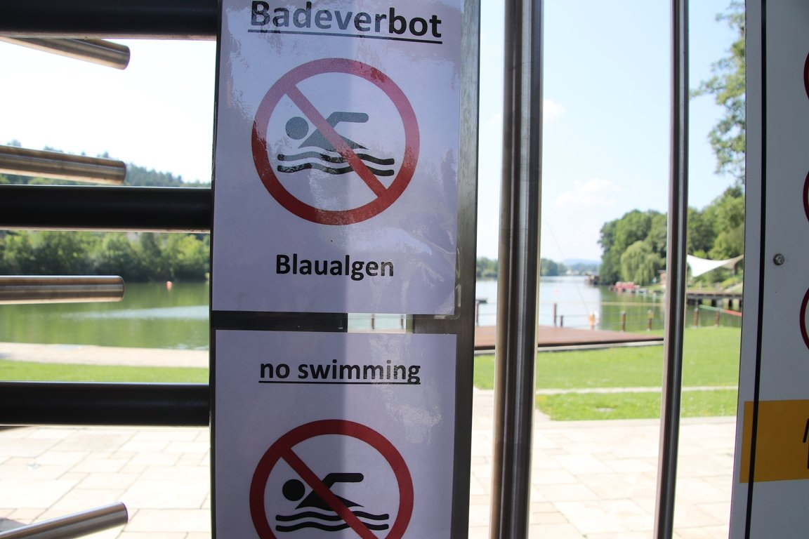 Badeverbot am Rußweiher