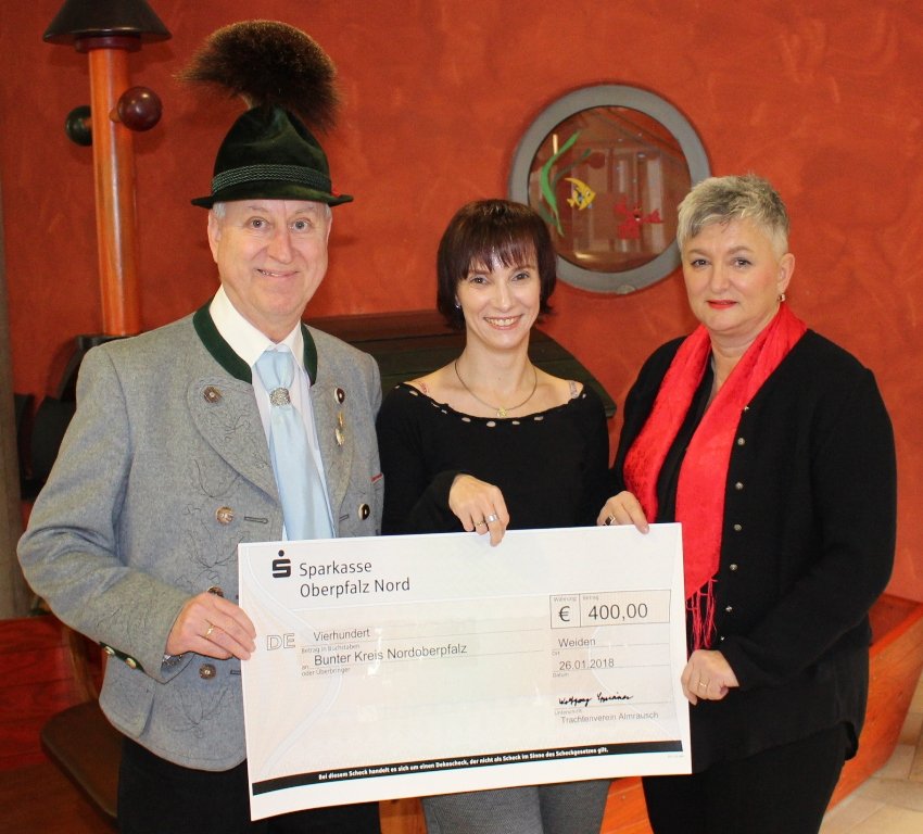 Trachtenverein Almrausch Spende Bunter Kreis Nordoberpfalz