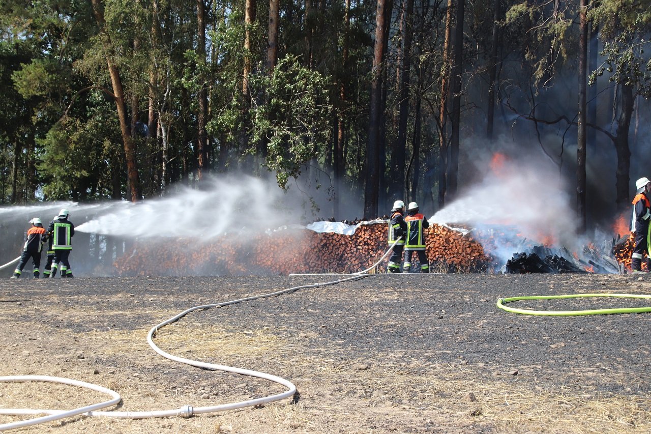 Feuer Brand Schlammersdorf Waldbrand