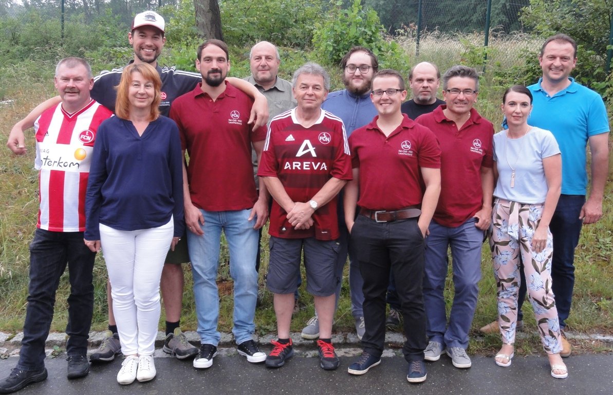 1. FCN-Fanbclub Leuchtenberg Helmut Süß Vorsitzender Vorstandschaft 2018