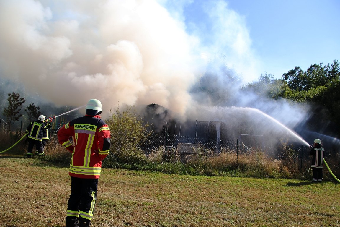 Brand Gartenhütte Eschenbach