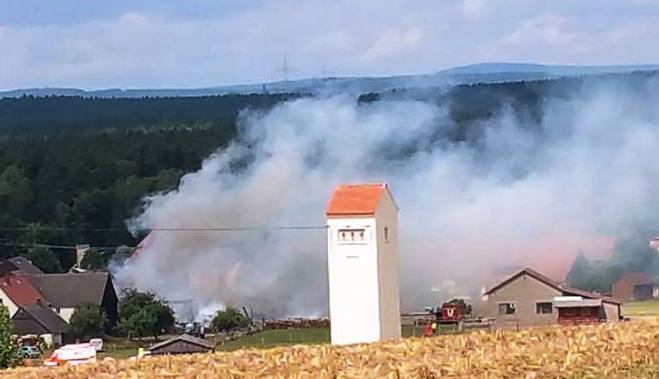 Großbrand in Rupprechtsreuth