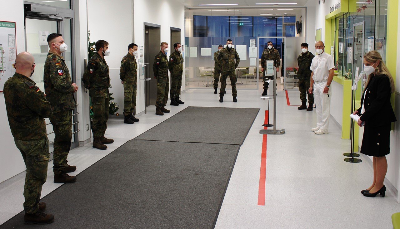 Corona Situation Klinkum Unterstützung Bundeswehr