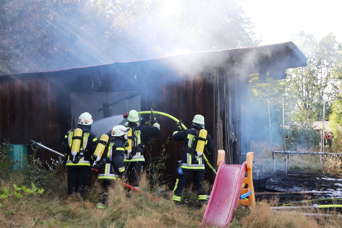 Brand Gartenhütte Eschenbach