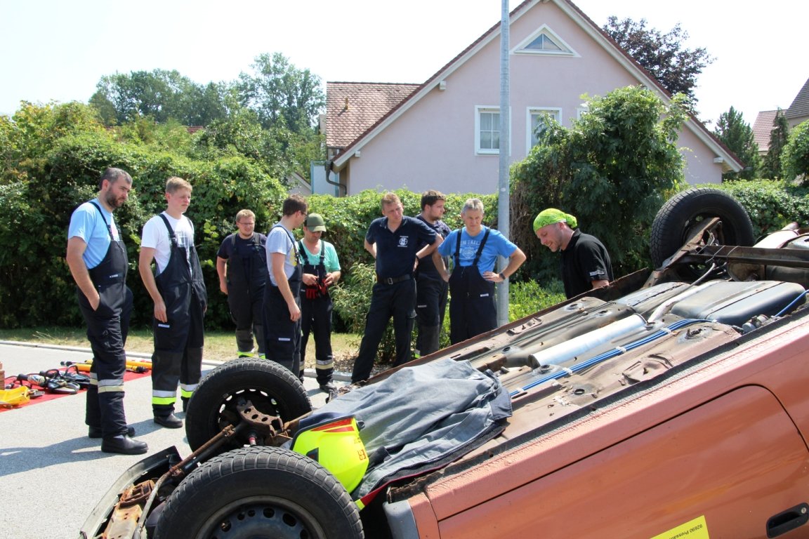 Feuerwehr Eschenbach Einsatzübung Unfall