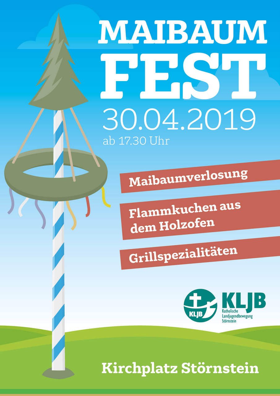 Maibaumfest mit Flammkuchen und Verlosung