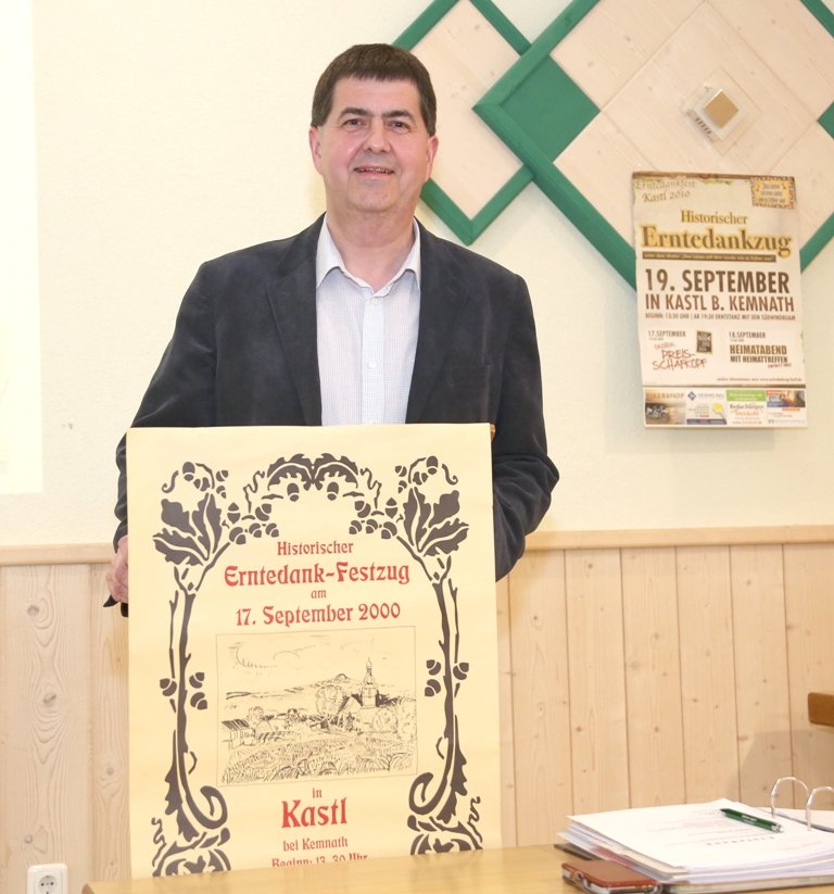 2 . Bürgermeister Arno Stahl Erntedankversammlung Kastl Historischer Erntedankumzug 2020