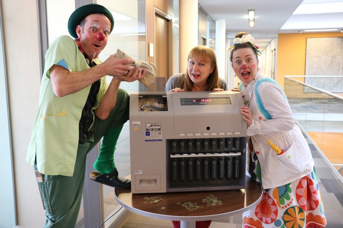 20 Cent Aktion Spende KlinikClowns Kliniken Nordoberpfalz AG 1