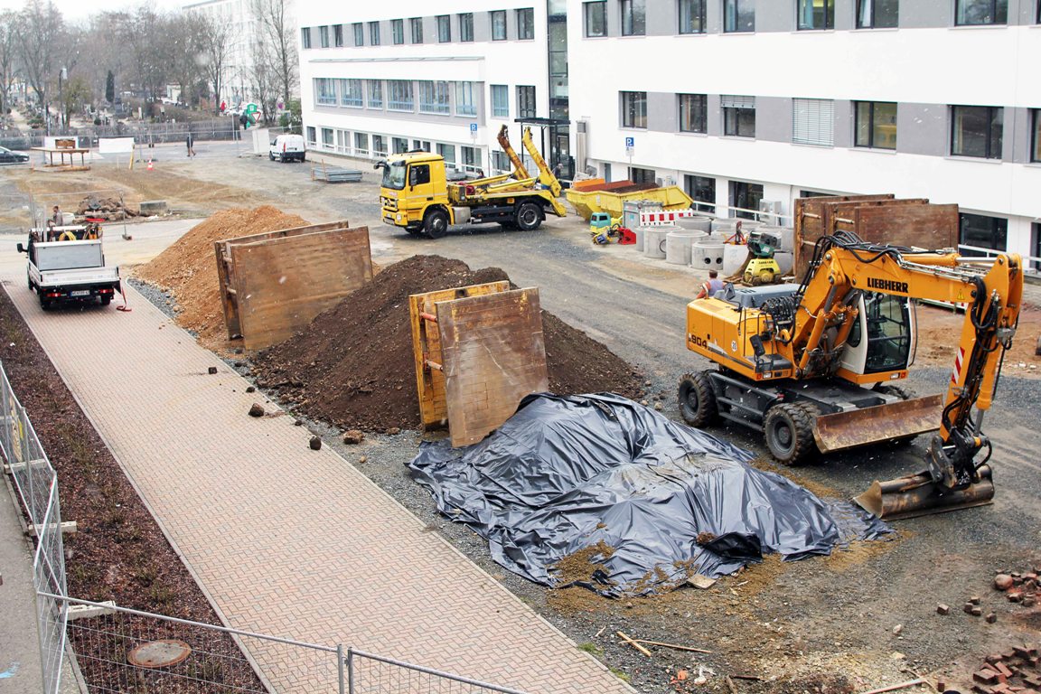 Klinikum Weiden: Sperrung des Fußgängerwegs