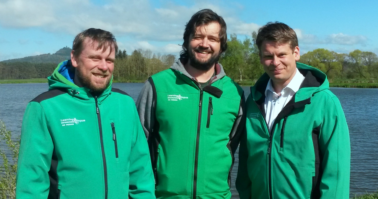 Learning Campus e.V., Trabitz, Geschäftsführer Stephan Müller und Adrian Haralambie komplettieren mit Dr. Benjamin Zeitler das Führungsteam des LearningCampus/VEZ e.V.