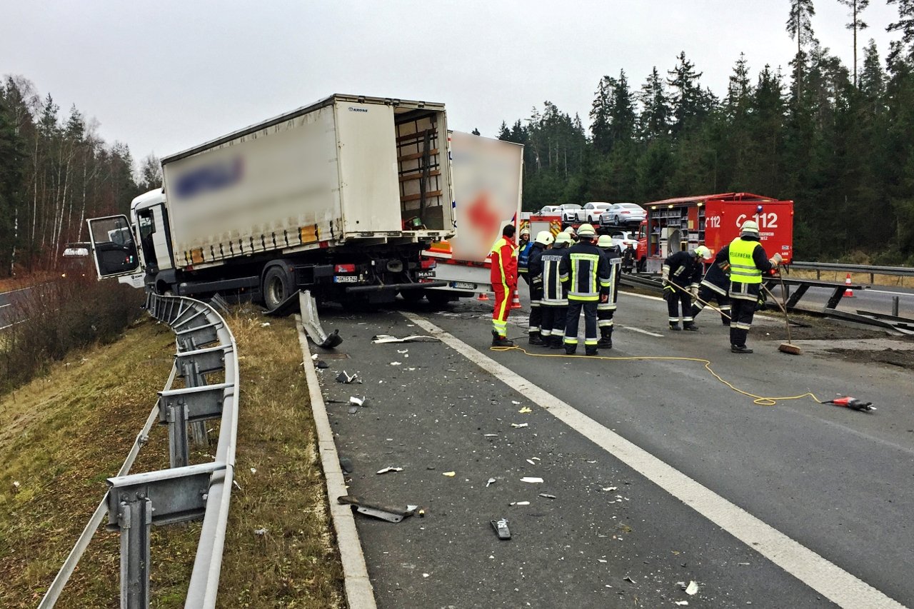 Lastwagen Unfall A93