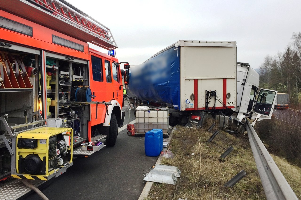 Lastwagen Unfall A93