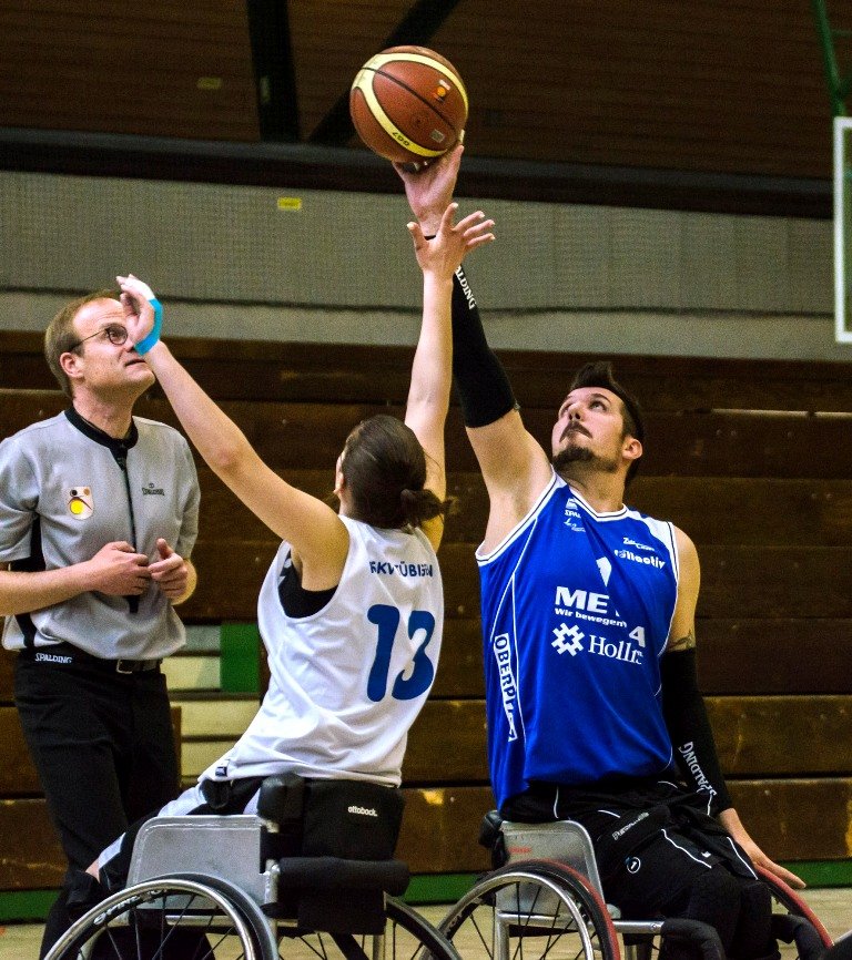 Spiel Stuttgart Rollstuhlbasketball BVS Weiden