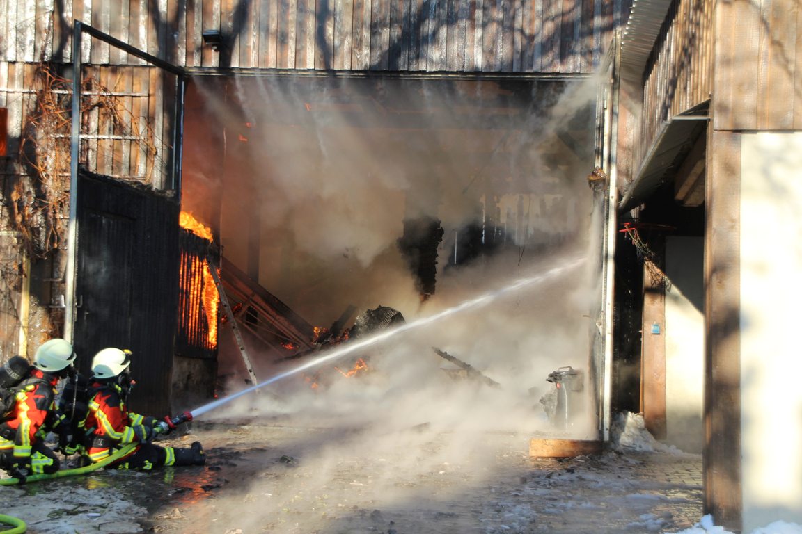 Brand in landwirtschaftlichem Nebengebäude Kemnath