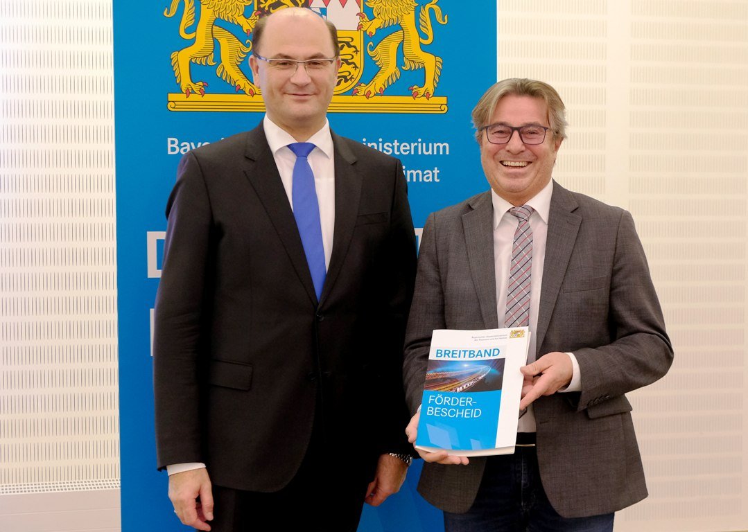 Förderbescheid Übergabe an Eslarn