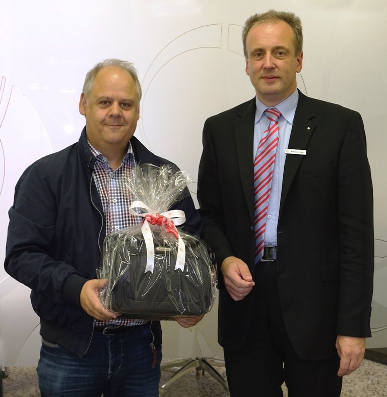 Gewinnübergabe Enzmann Jürgen Sparkasse