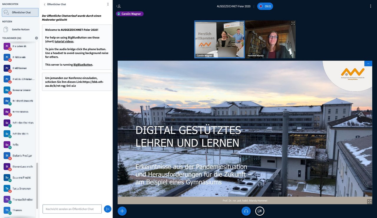 Auszeichnungen Preisverleihung virtuell OTH Amberg-Weiden