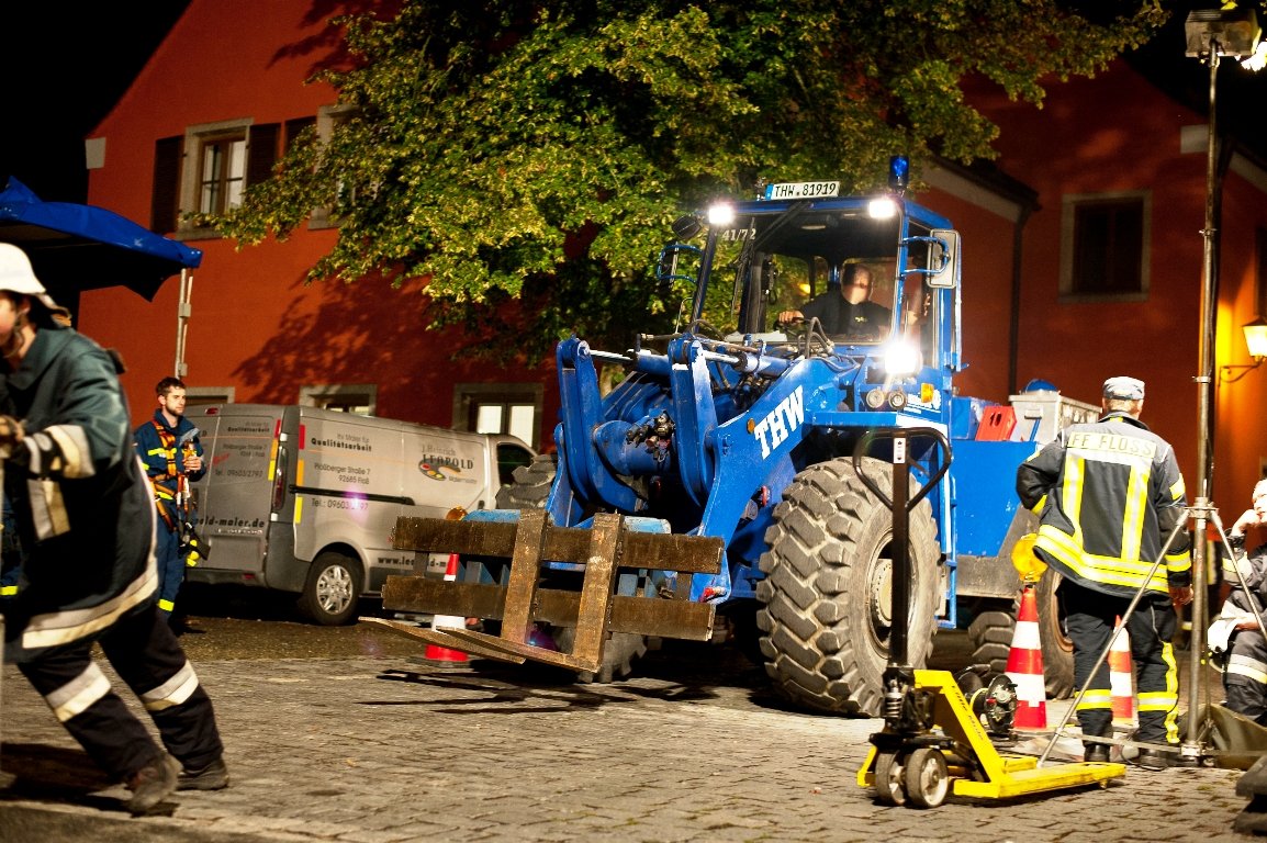 24. Logistik Einsatzübung Katastrophenschutzübung Floß