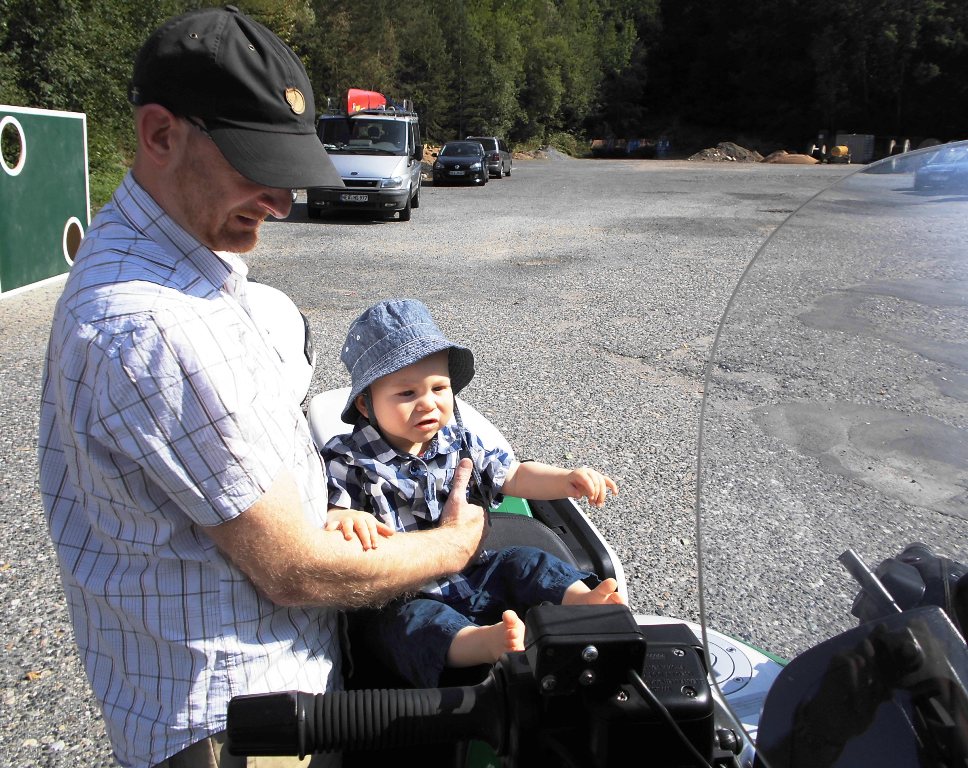 Siedlerfest Störnstein Polizei-Motorrad