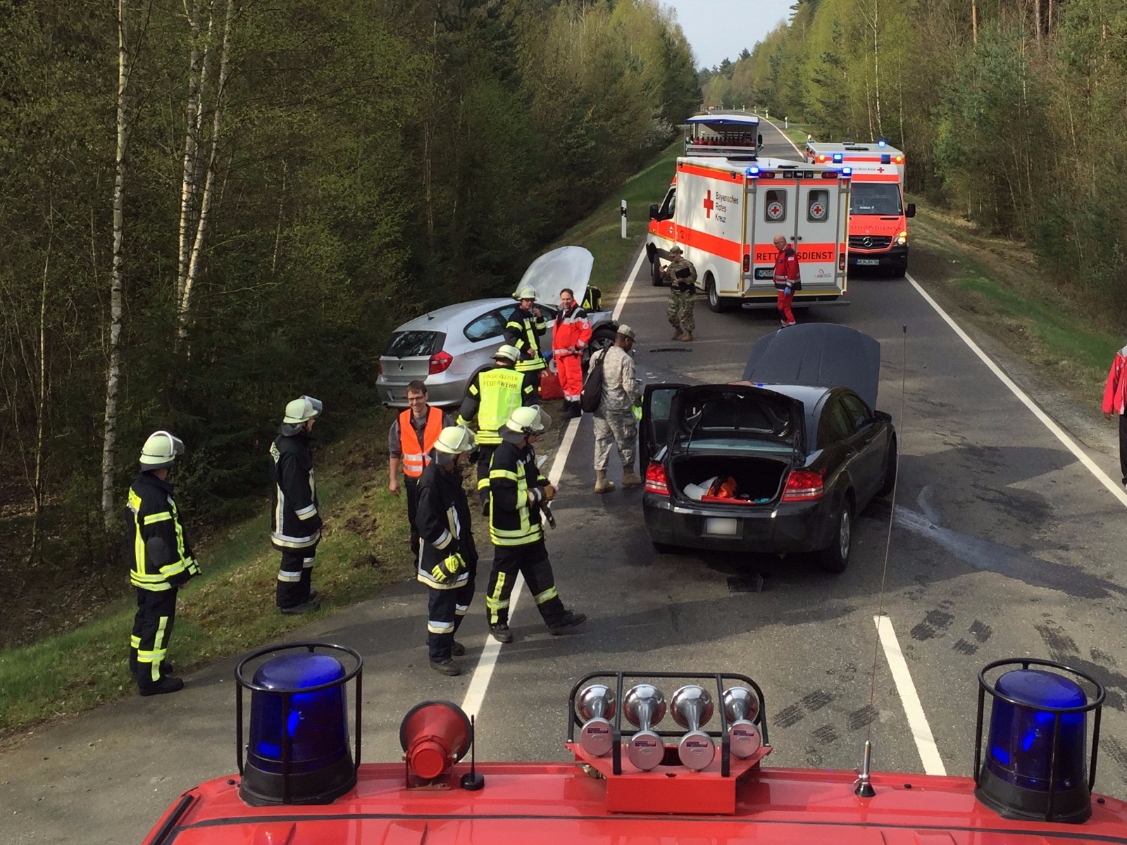 Unfall Feuerwehr Parkstein