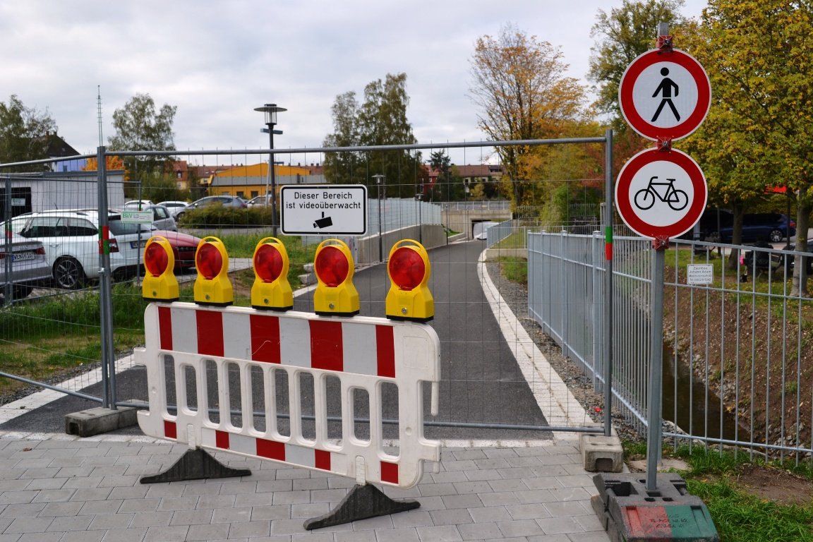 Wittgartendurchstich Weiden Baustelle