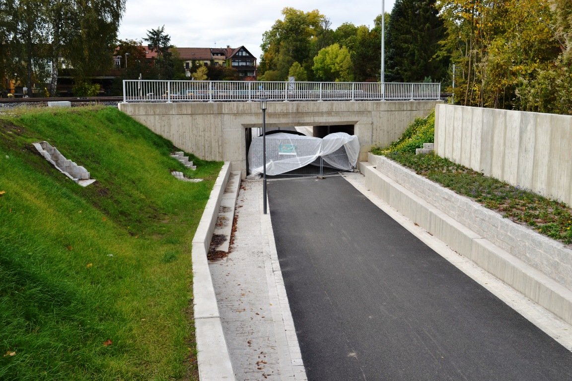 Wittgartendurchstich Weiden Baustelle