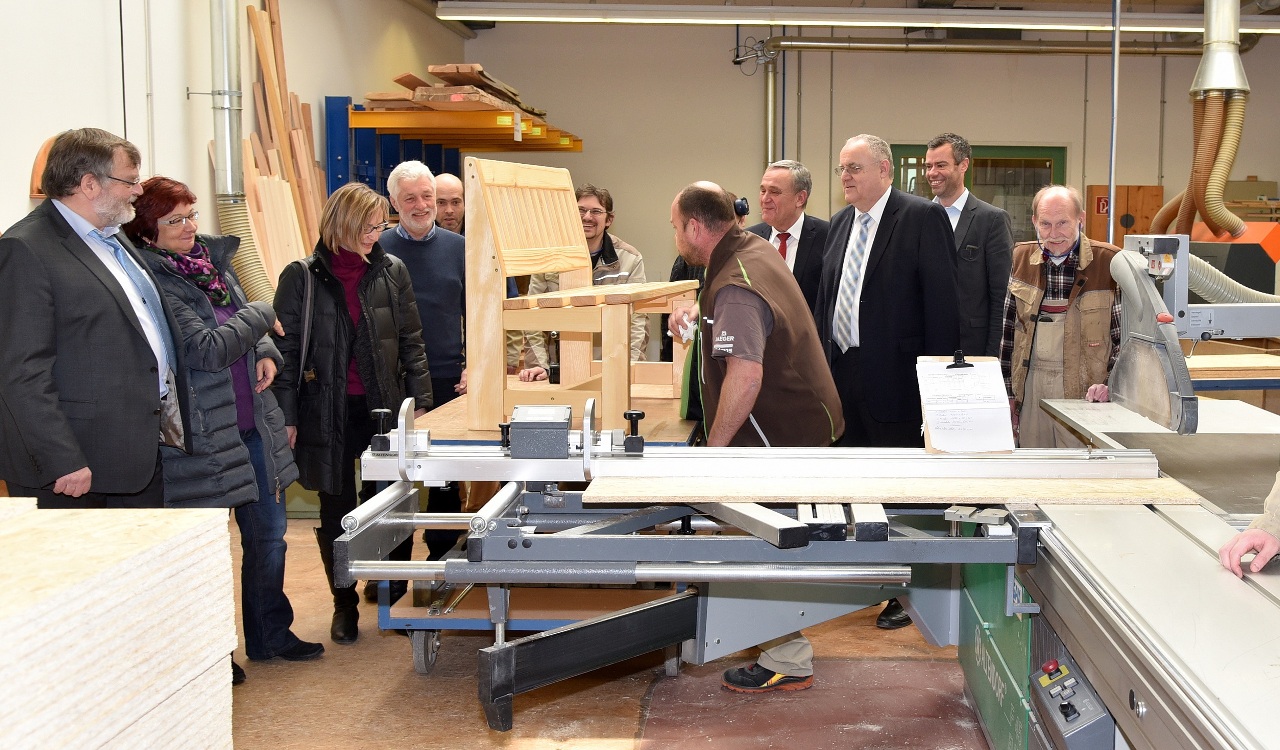 HPZ Regenbogenwerkstatt Weiden Besuch Bürgermeister Weiden