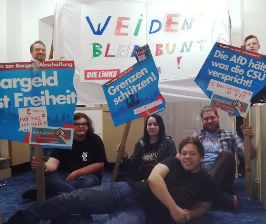 AFD-Protest Die Linke Weiden
