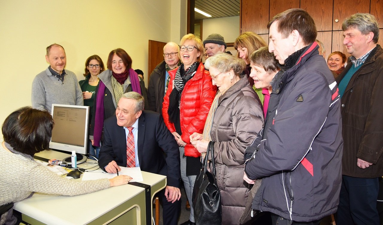 Eintragung Volksbegehren Artenschutz Weiden