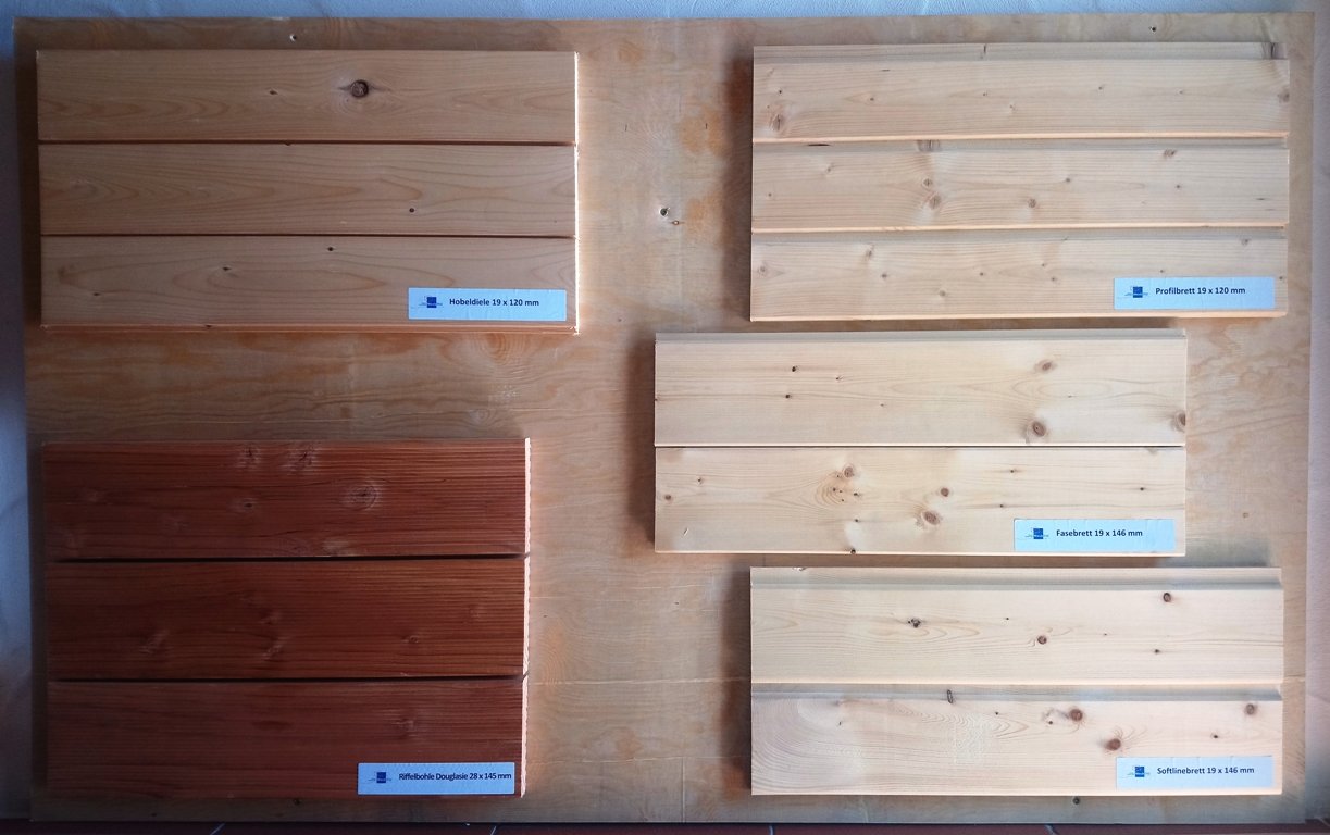 Advertorial Firma Weck Übersicht Hobelware (Auswahl)