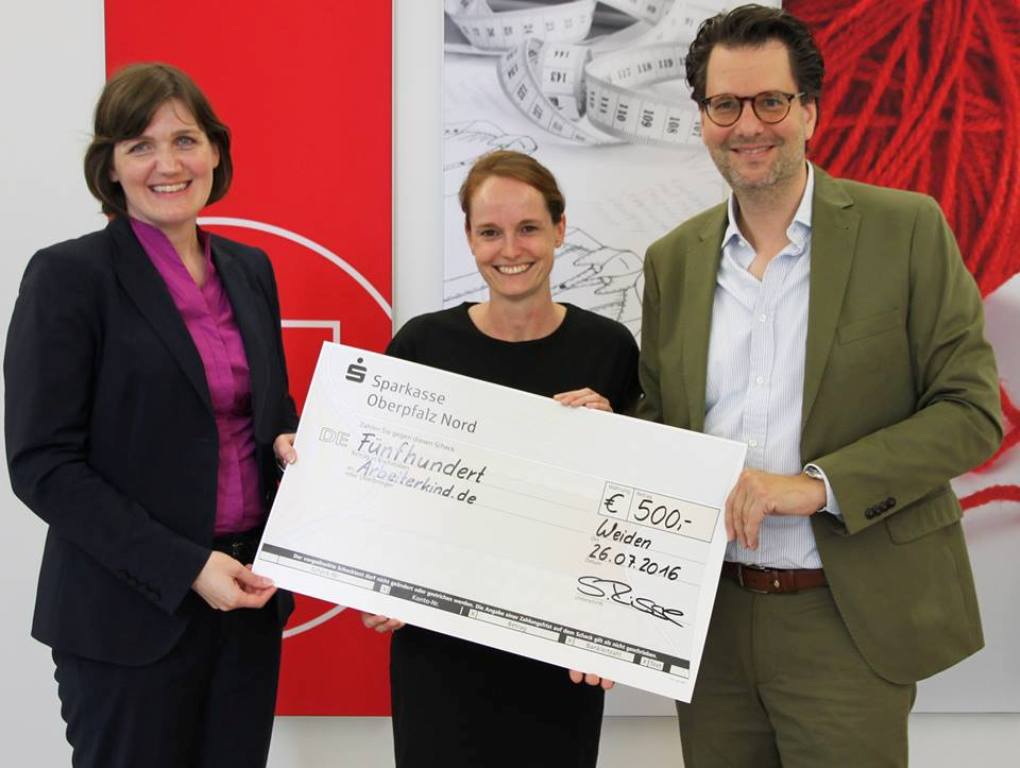 Arbeiterkind_Spendenübergabe, Witt Weiden