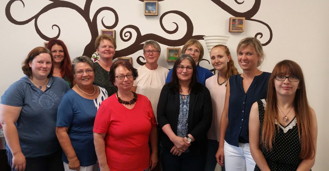 Arbeitsgruppe „Bildung und Umfeld“ (Bündnis für Familie) zu einem Vernetzungstreffen im Familienzentrum Mittendrin in Kemnath