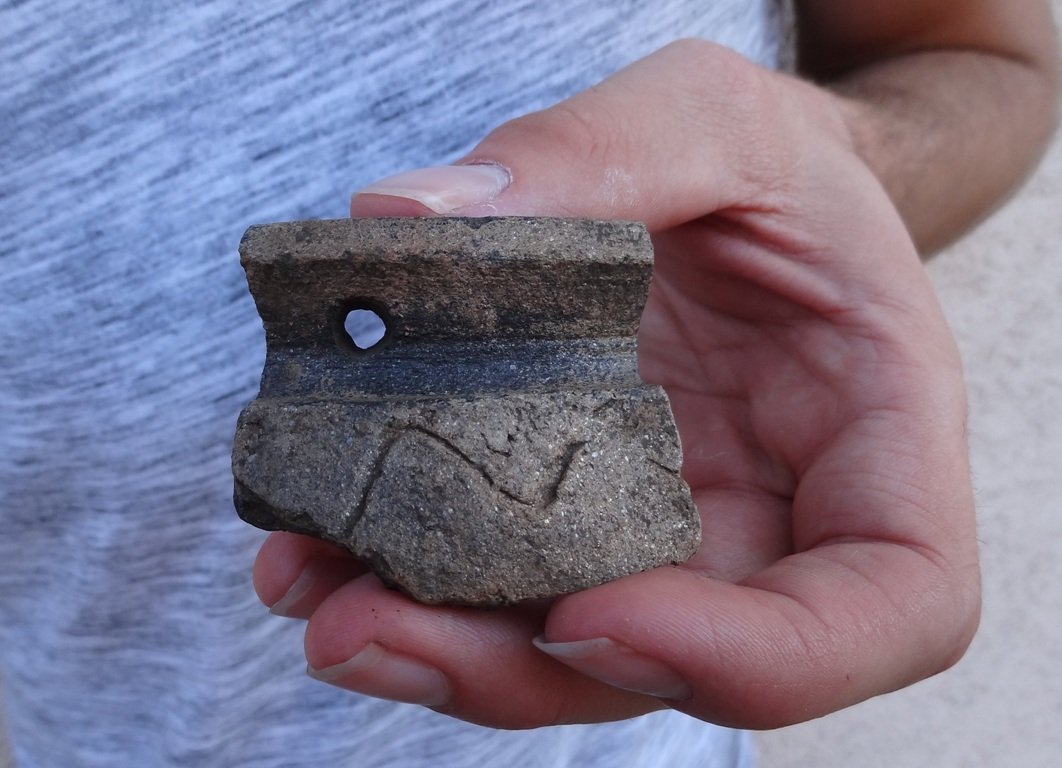 Archäologische Ausstellung Rauher Kulm Neustadt Kulm ausstellung_tonscherbeKulm