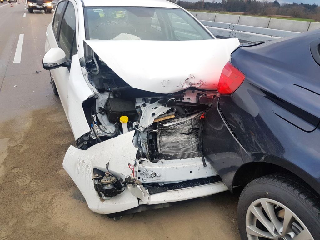 Auffahrunfall A93 Unfall Autobahn
