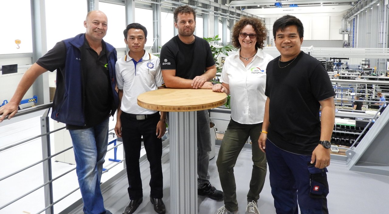 Ausbildungscoaching für laotische Lehrkräfte ÜBZO und BHS Corrugated Bild BHS Weiherhammer