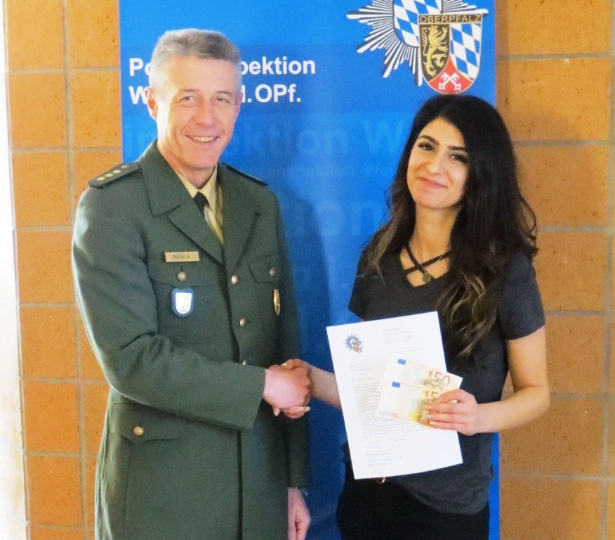 Aushändigung Zivilcourage Polizei