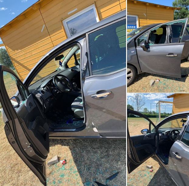 Auto DJK Weiden beschädigt