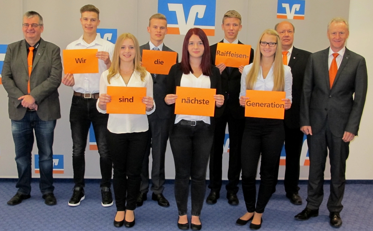 Azubis Auszubildende Raiffeisenbank Neustadt/WN Vohenstrauß