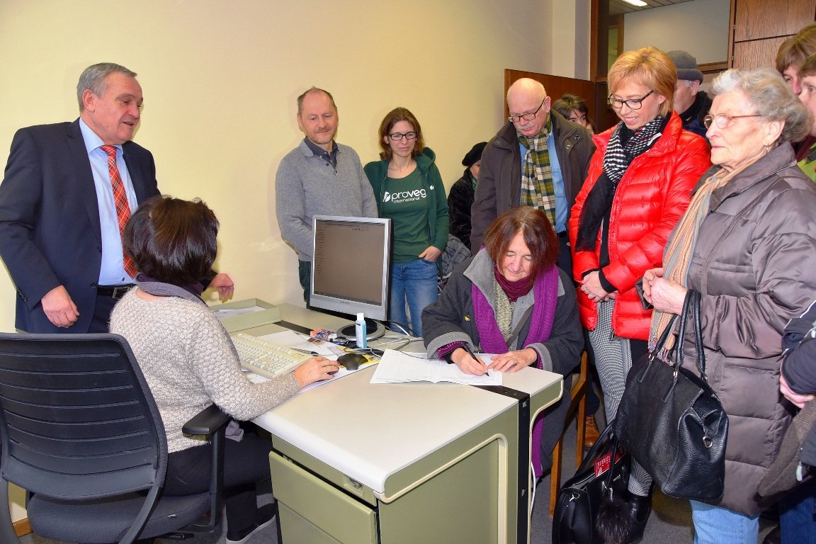 Eintragung Volksbegehren Artenschutz Weiden