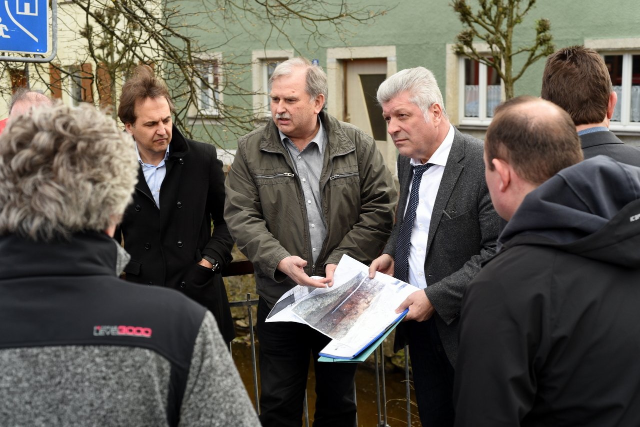 Bauausschuss Floß Ingenieur Albert Sollfrank