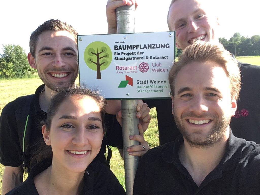 Rotaract Baumpflanzaktion 2016 Weiden