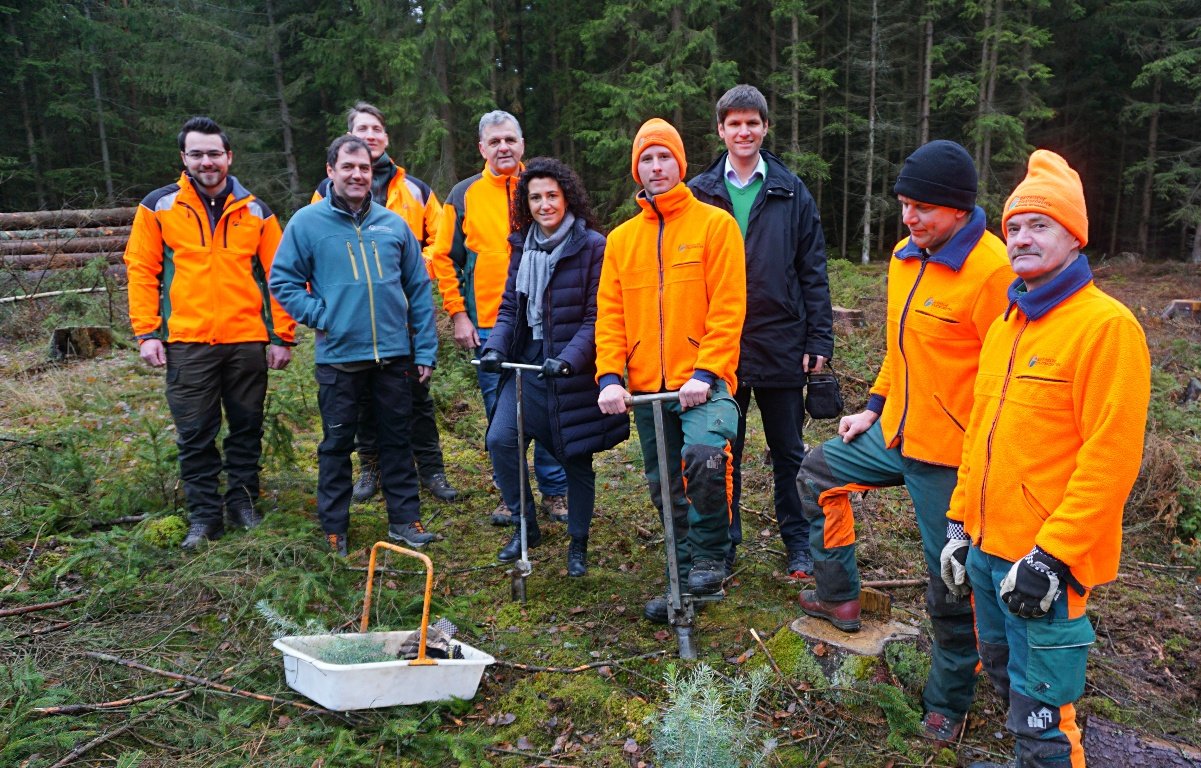 Baumpflanzaktion Sparda Bank Weiden 2018