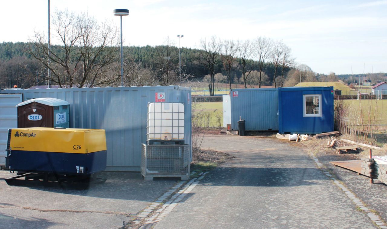 Baustelle Container aufgebrochen Pressath