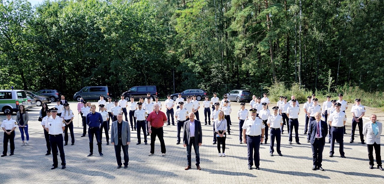 Begrüßung Polizeibeamte Oberpfalz