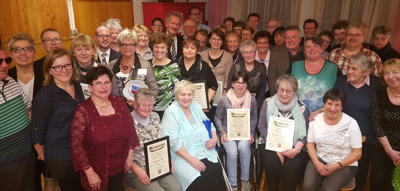 Behinderten- und Vitalsportverein Weiden Jahreshauptversammlung 17.03.2017_Ehrungen
