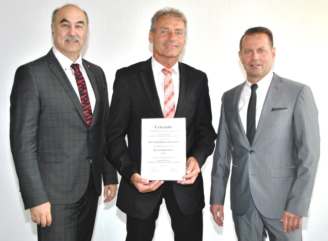 Karlheinz Schreiner zum Bereichsdirektor Vertriebsmanagement ernannt