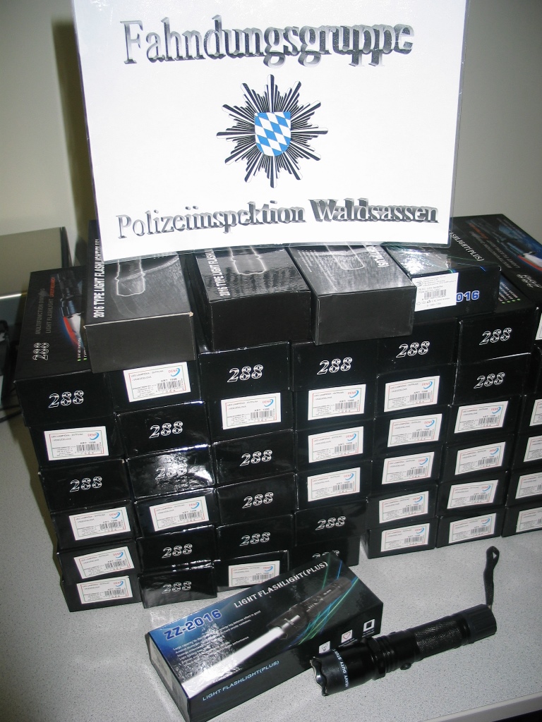Elektroschocker Polizei Schmuggel