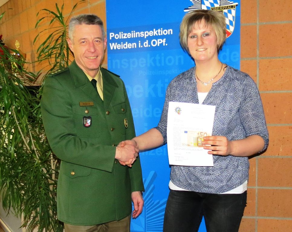 Auszeichnung, Ehrung Carolin Holweg Zivilcourage