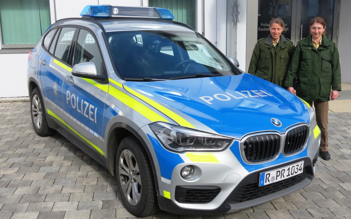 Polizei, Polizeiauto, Eschenbach, blau