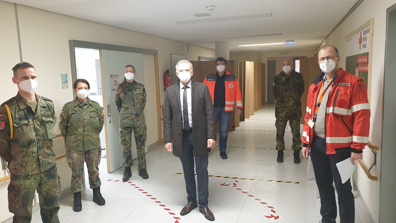Unterstützung Soldaten Impfzentrum Tirschenreuth